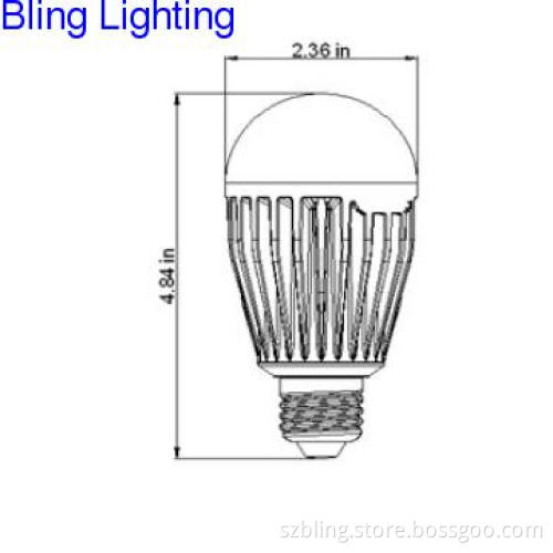 Competitively priced 10W A60 LED bulb,natural white,4000-4500K,780lm